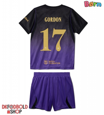 Barcelona Anthony Gordon #17 Udebanesæt Børn 2026-27 Kort ærmer (+ korte bukser)